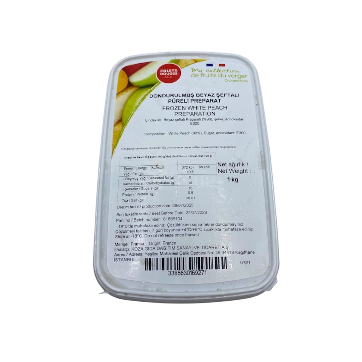 Rouges Beyaz Şeftali Püresi 1 Kg.