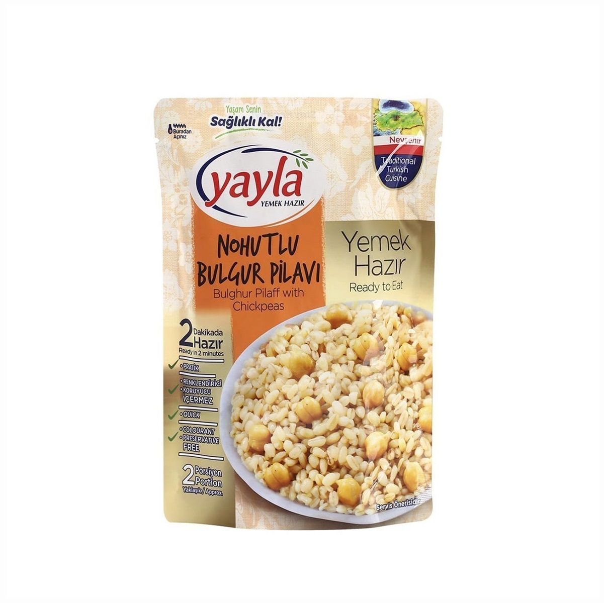 Yayla Hazır Yemek Nohutlu Bulgur Pilavı 250 Gr.