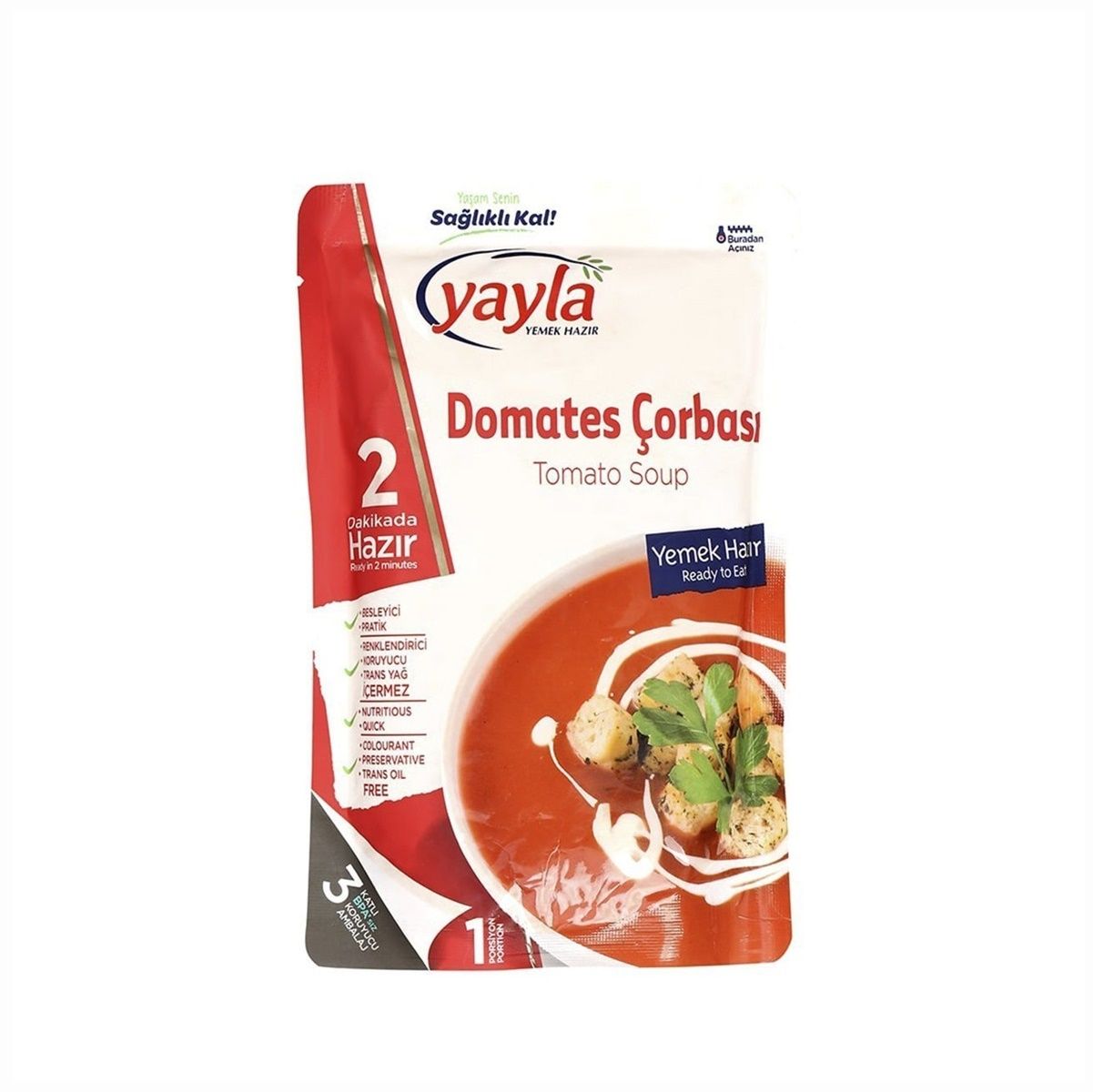 Yayla Hazır Yemek Domates Çorbası 250 Gr.