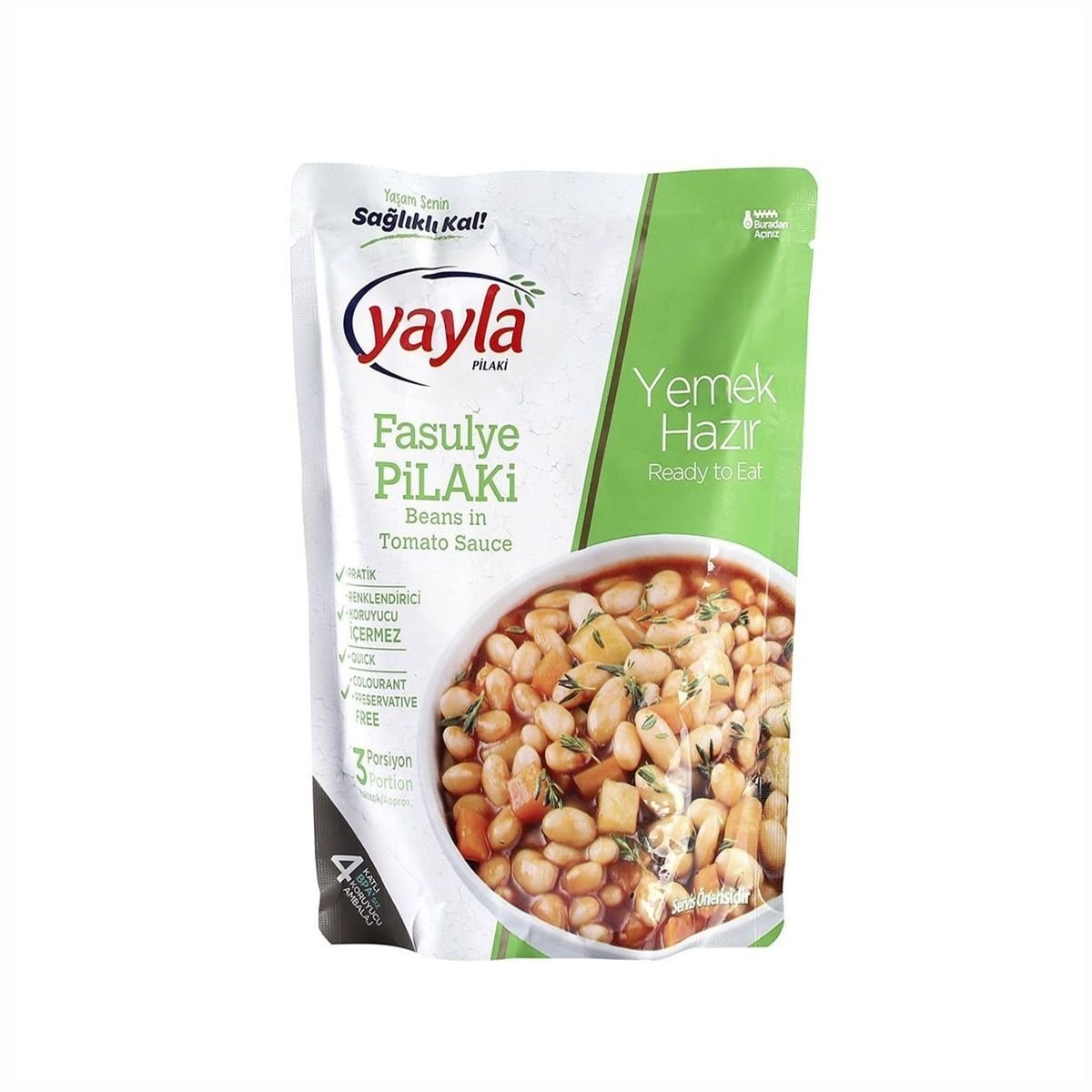 Yayla Hazır Yemek Fasulye Pilaki 400 Gr.