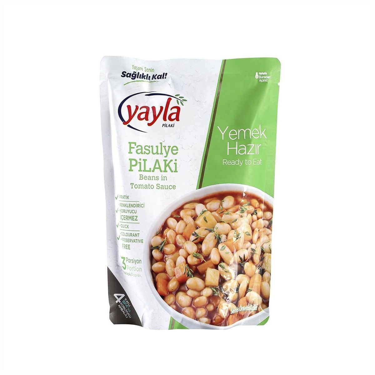 Yayla Hazır Yemek Fasulye Pilaki 400 Gr.