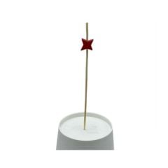 Gaishi Vo11820 Bambu Kürdan Yıldız Kırmızı 12 Cm 50 Adet