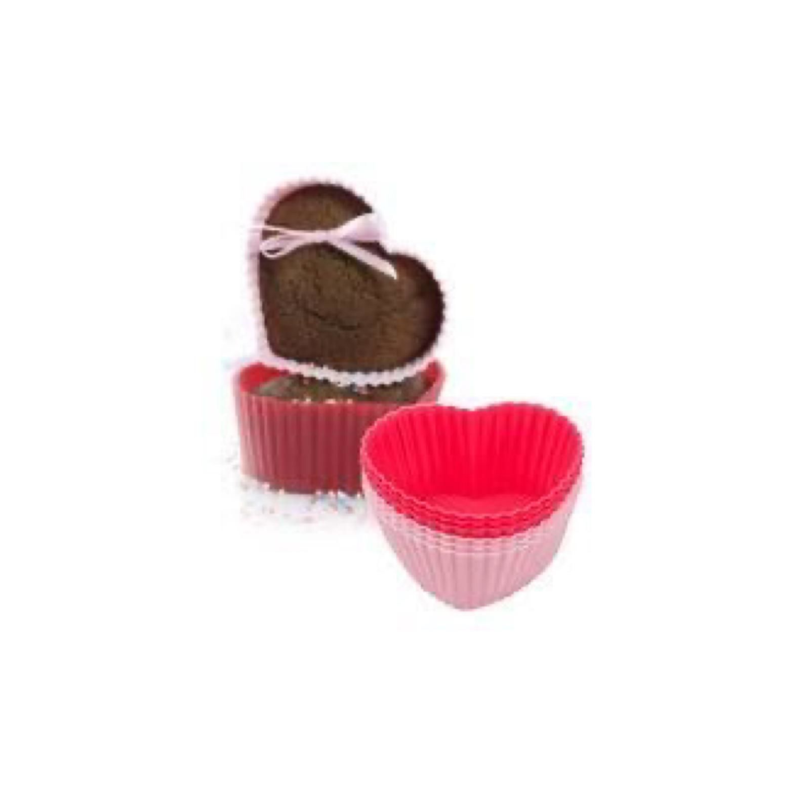 My Ebi 290573 Silikon Muffin Kalıbı Kalpli 6'lı