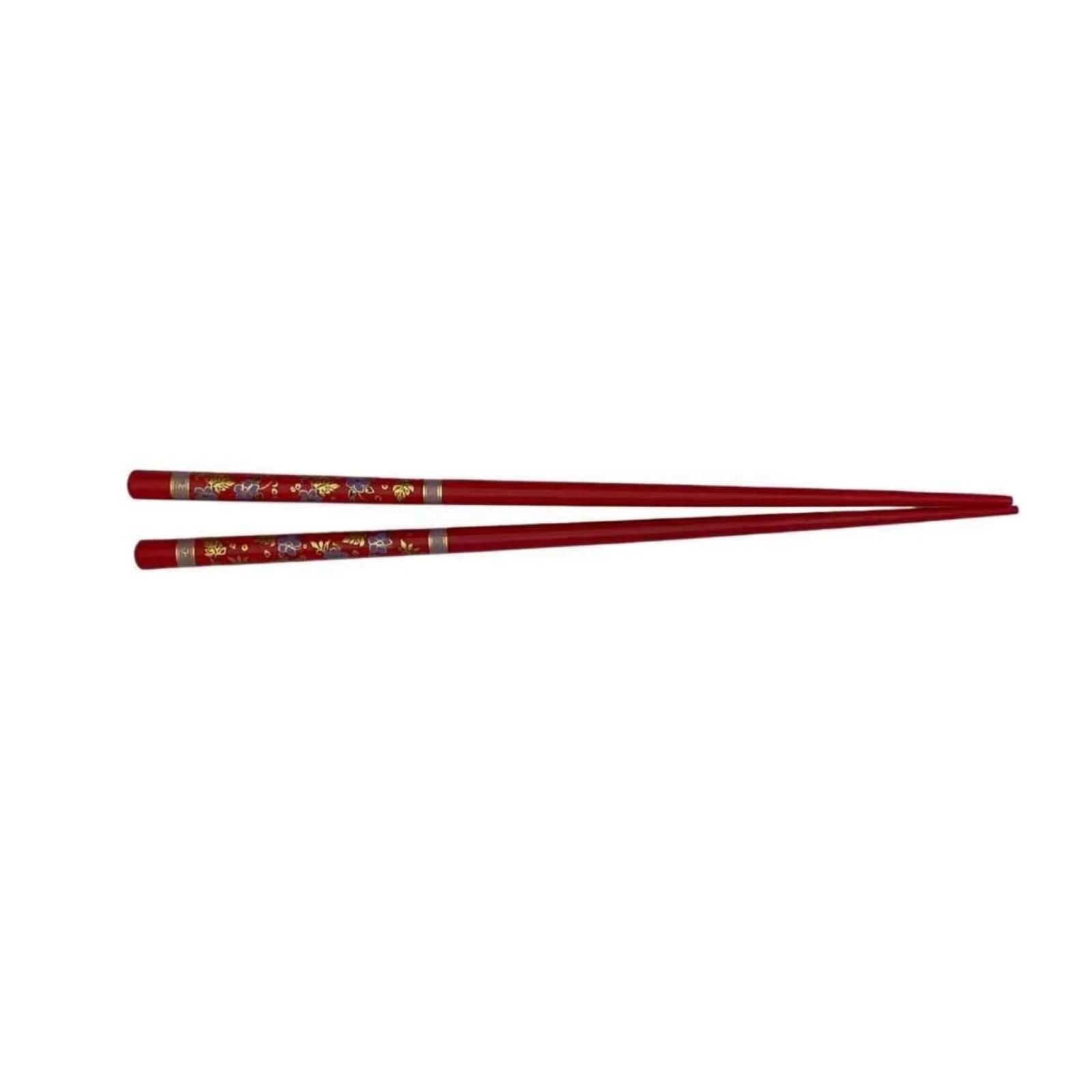 Gaishi Bambu Chopstick Kırmızı N-0021 Çok Kullanımlık 23 Cm. 1 Çift