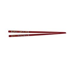 Gaishi Bambu Chopstick Kırmızı N-0021 Çok Kullanımlık 23 Cm. 1 Çift