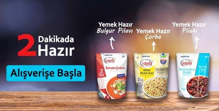 yayla bakliyat hazır yemek